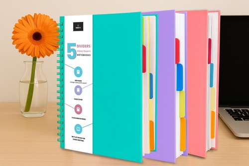 Lined notebook with - lined, 5