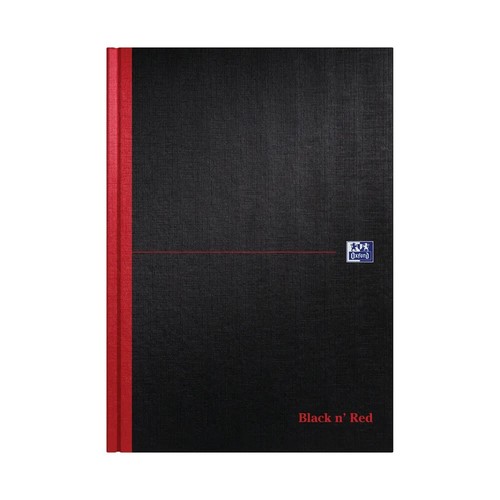 Black red casebound narrow - black, n'