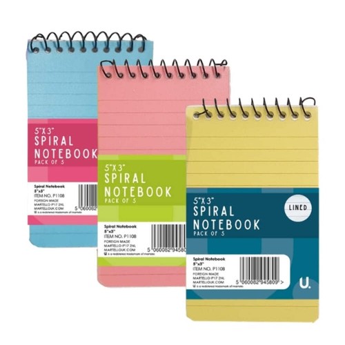 Spiral notebooks pack for - a7,