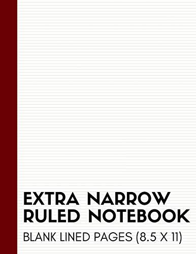Extra narrow ruled notebook - extra,