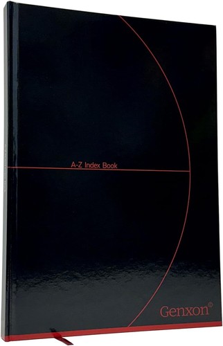Indexed notebook hardback - indexed,