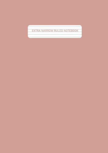 Extra narrow ruled - narrow,