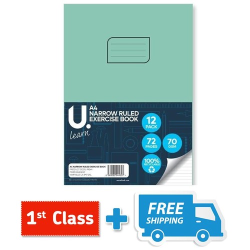 Narrow ruled exercise book - narrow,