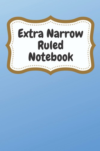 Extra narrow ruled notebook - ruled,
