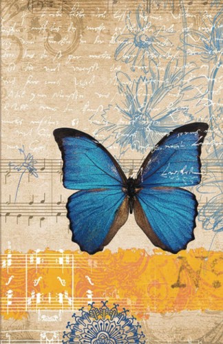 Vintage butterfly blank - vintage,