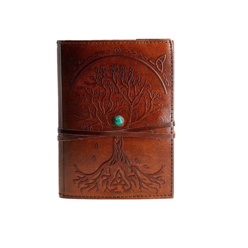 Vintage leather bound - leather, journal